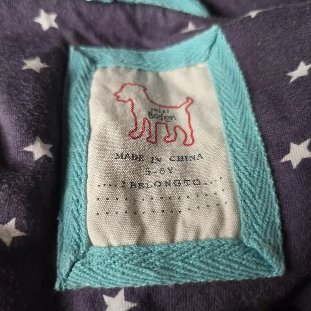 Boden Girls Vest Pink Fuzzy Hooded Sherpa Star 5 6Y